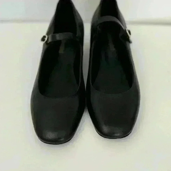 NWT TOP-TIER MARY JANE BLACK LEATHER size 9 - Picture 4 of 7